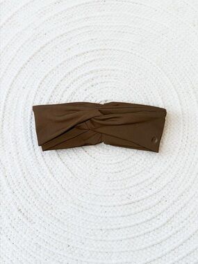 Lululemon NWOT Crossover Headband in Brown Walnut Crunch